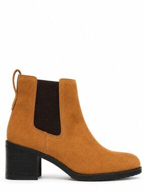 Sam Edelman Tan Brown Suede Chelsea Ankle Boots Size 7